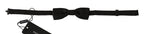 Black Polka Dots Silk Adjustable Neck Papillon Men Bow Tie