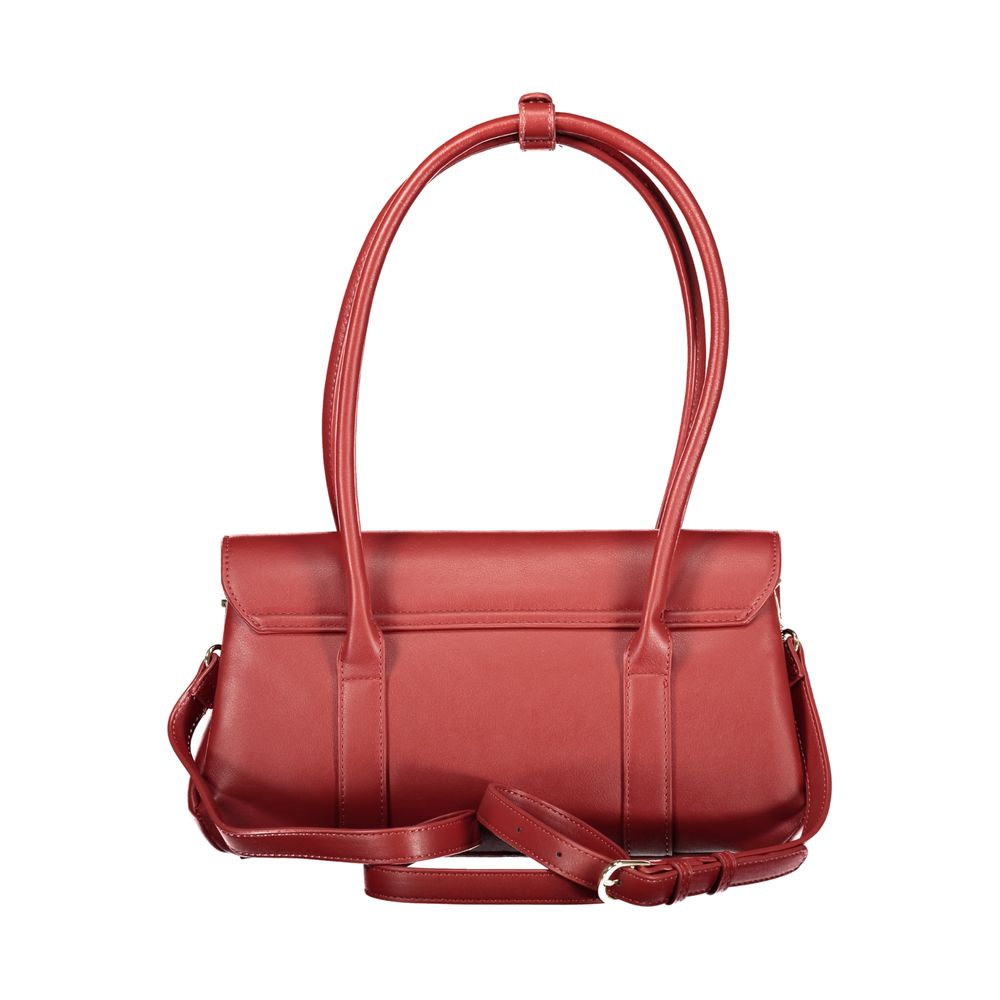 Rosso Poliuretano Women Handbag