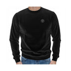 Black Cotton Sweatshirt