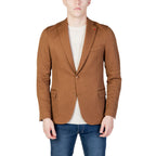 Beige Polyester Blazer