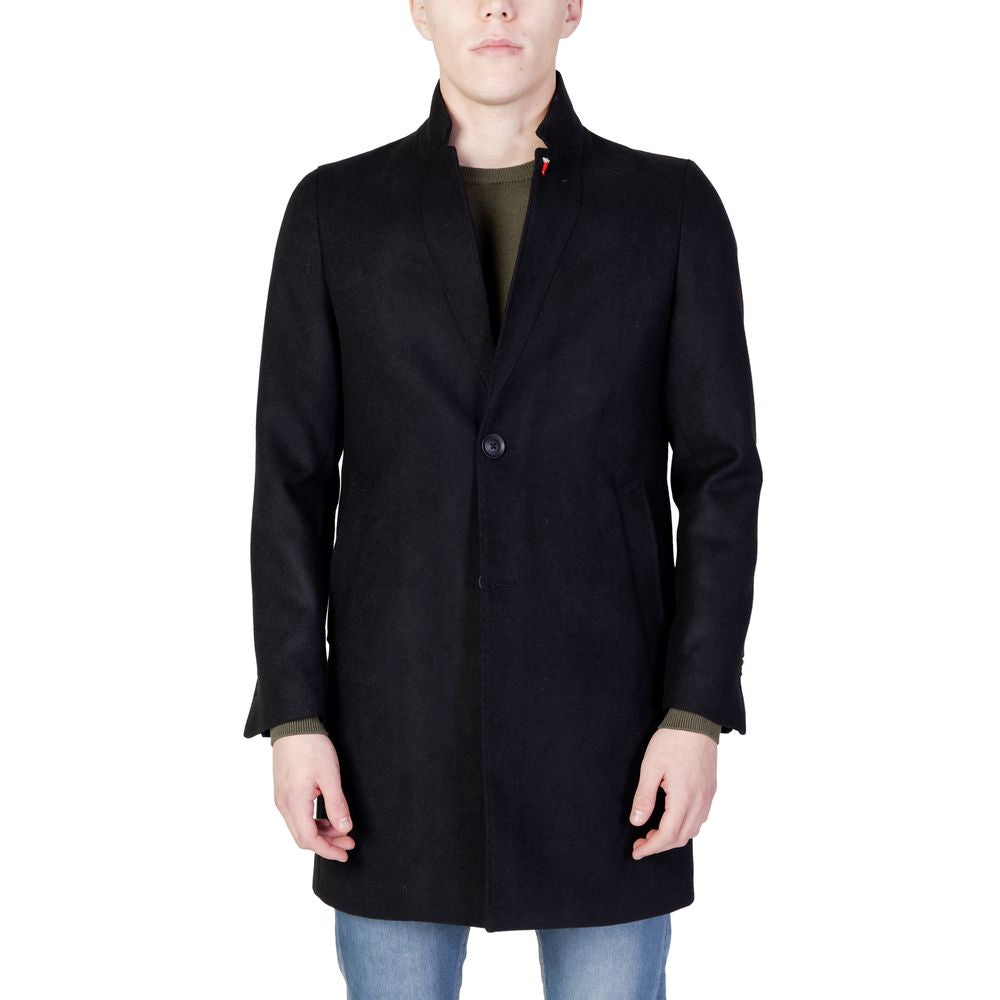 Black Polyester Coat