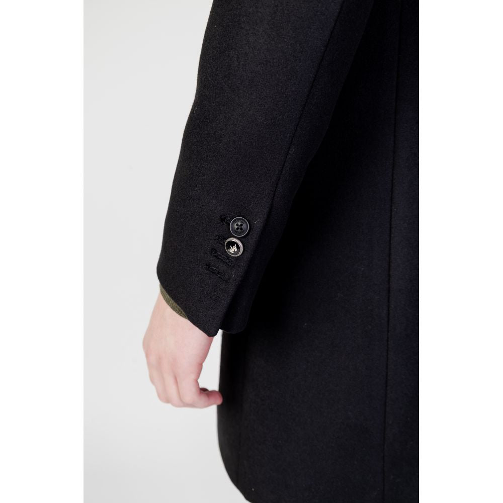 Black Polyester Coat