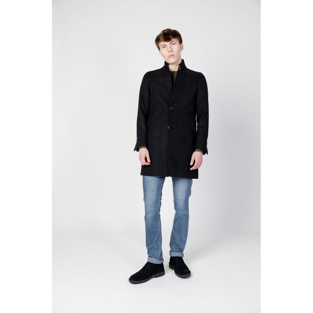 Black Polyester Coat
