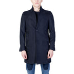 Blue Polyester Coat