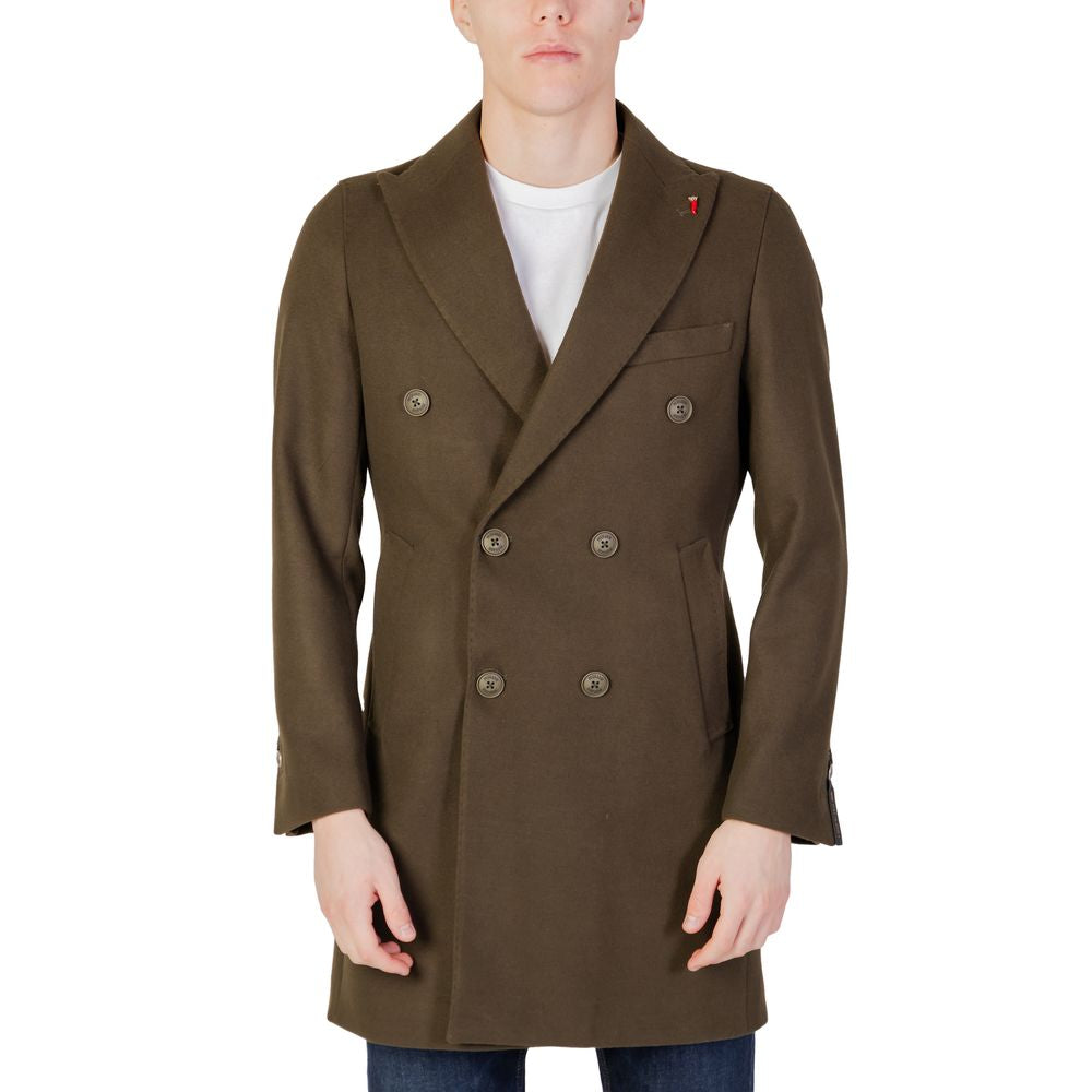 Bicolor Polyester Coat