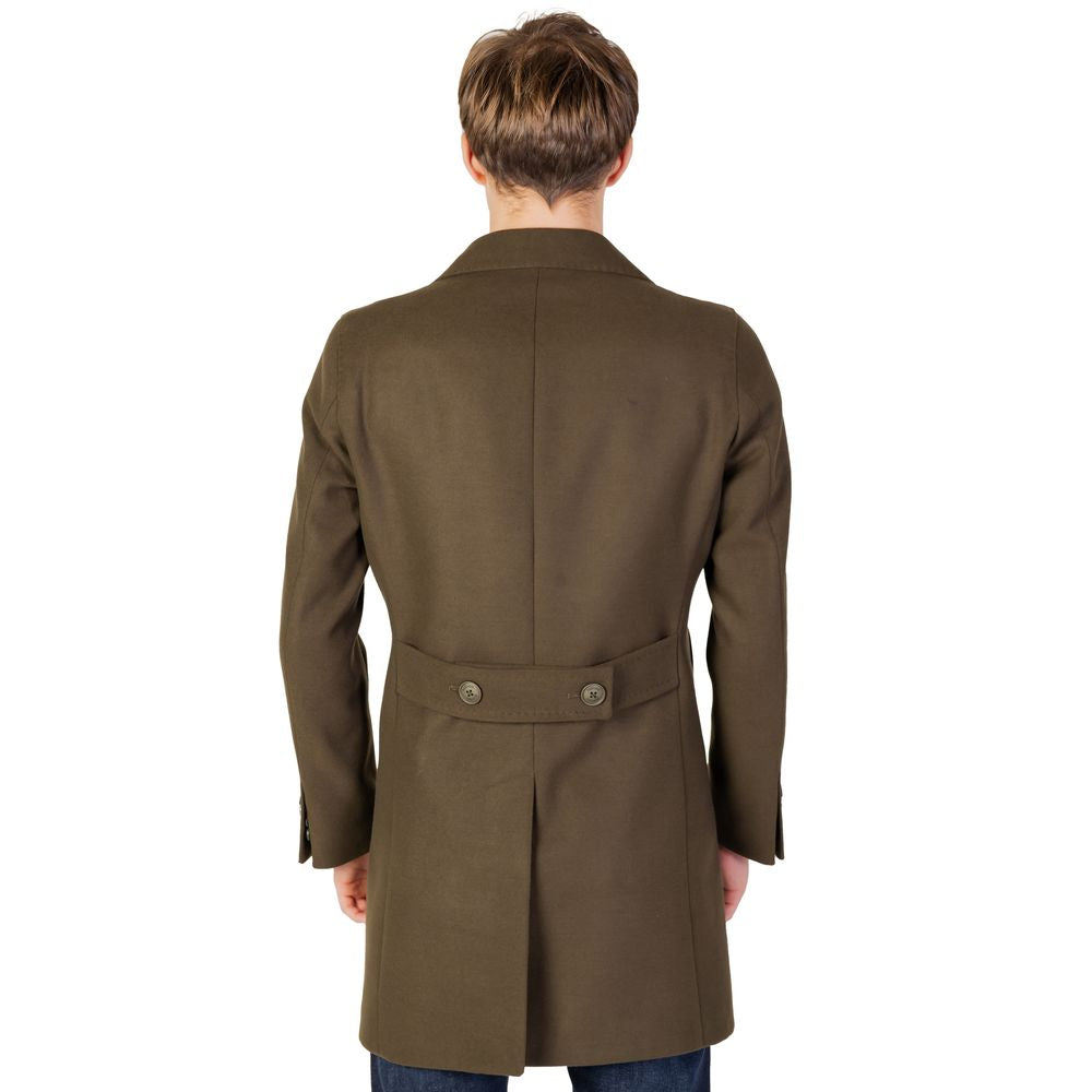 Bicolor Polyester Coat