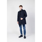 Blue Polyester Coat