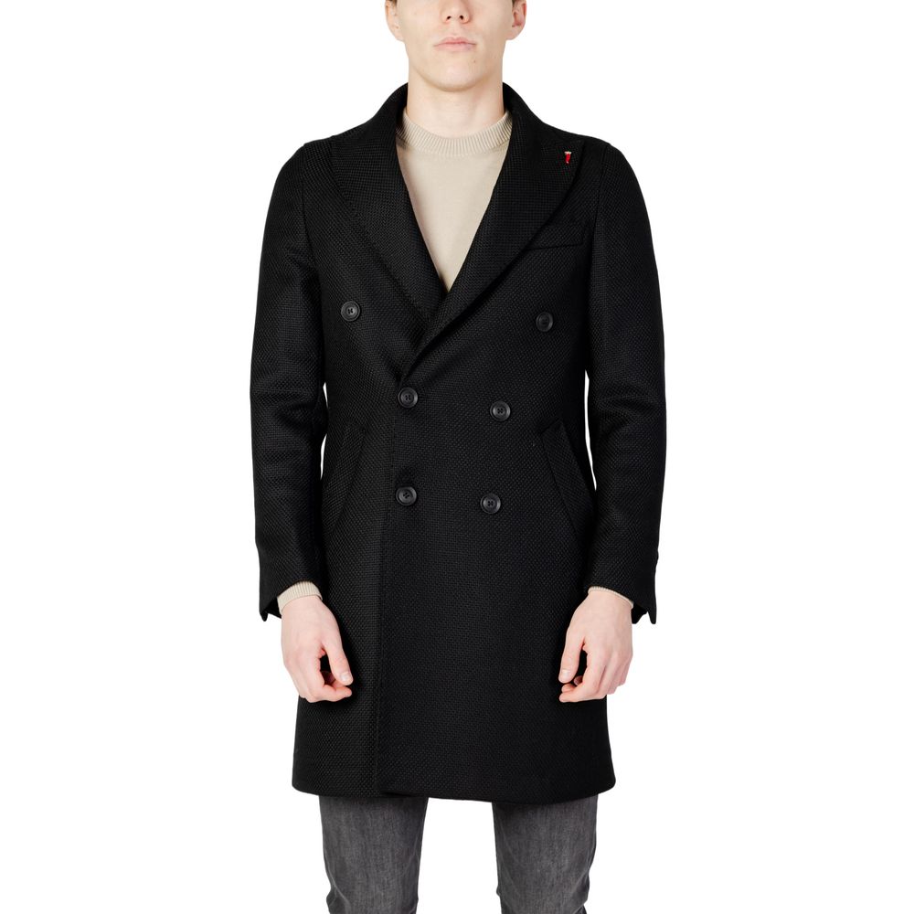 Black Polyester Coat