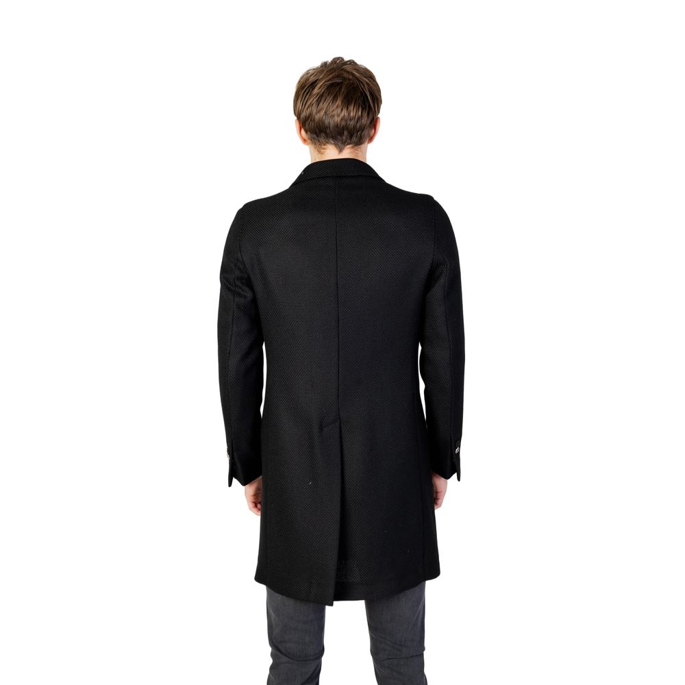 Black Polyester Coat