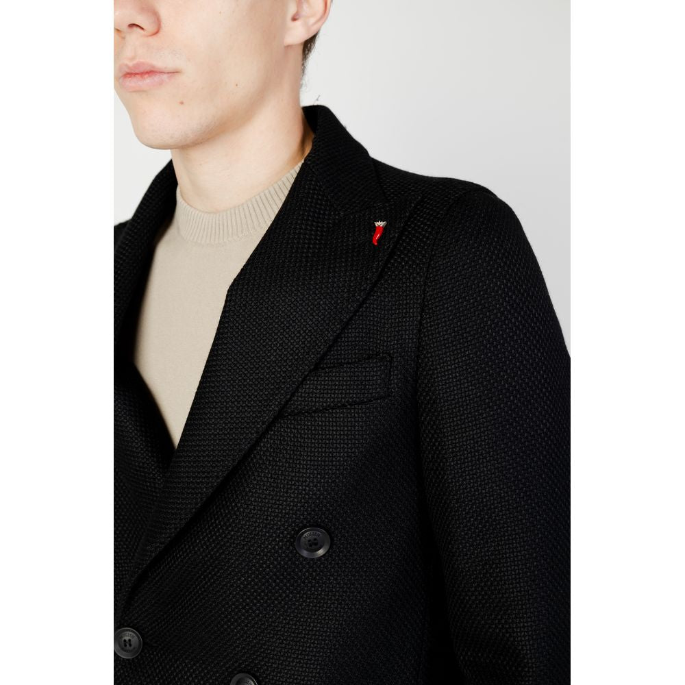 Black Polyester Coat