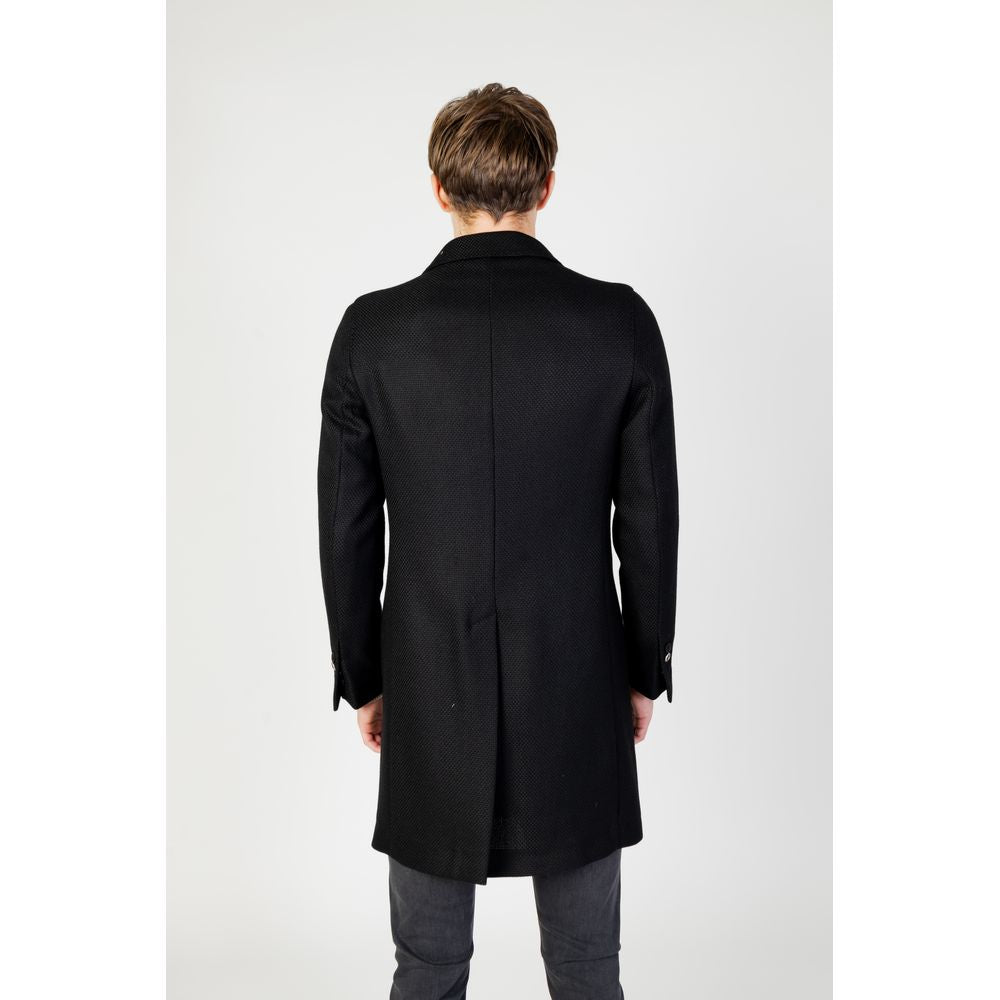 Black Polyester Coat
