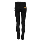 Black Cotton Skinny Jeans