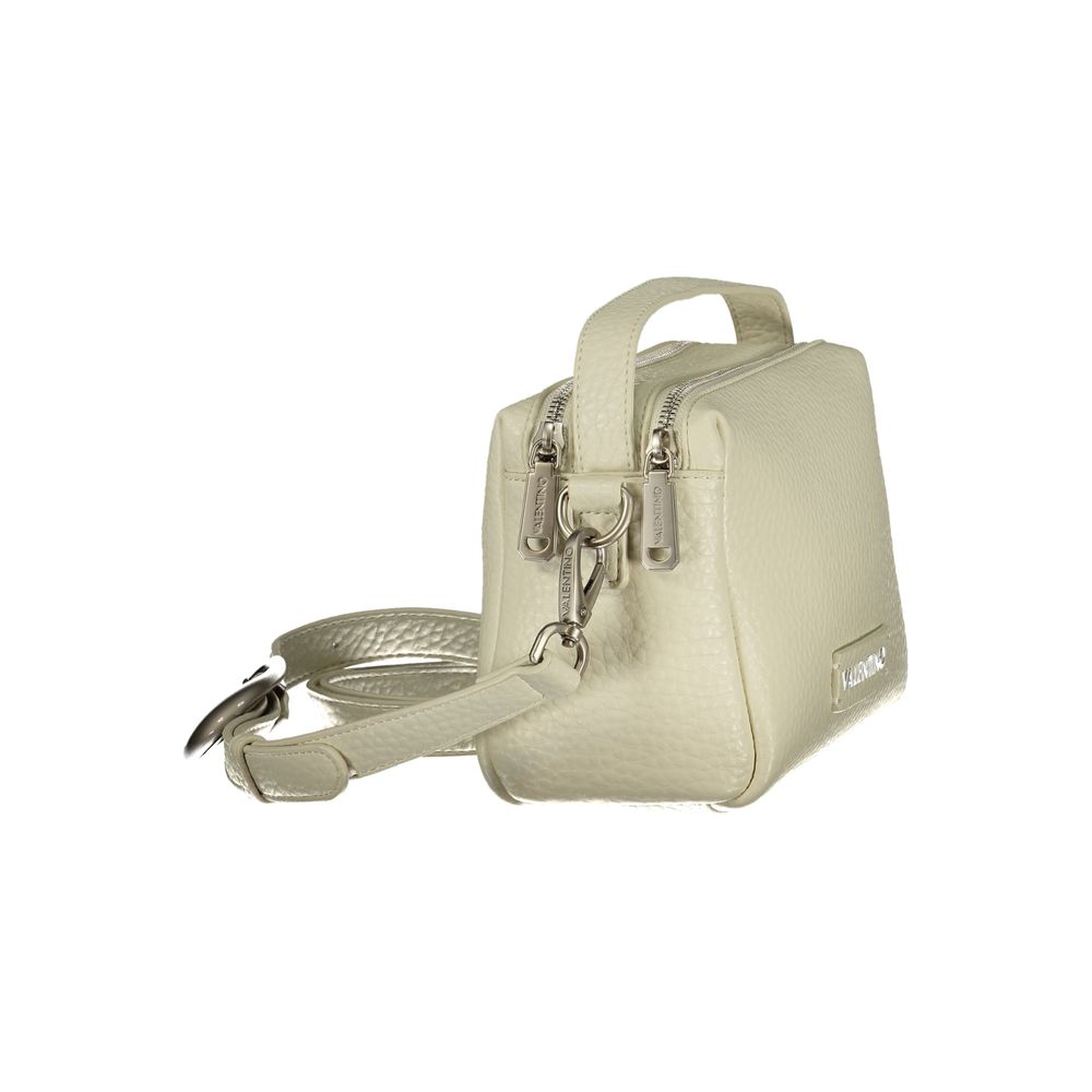 Bianco Polyurethane Women Handbag