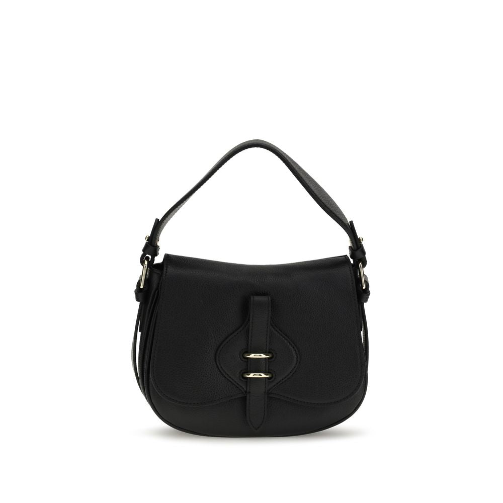 Black Calf Leather Bos Taurus Shoulder Bag