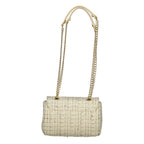 Bianco Polyurethane Women Handbag