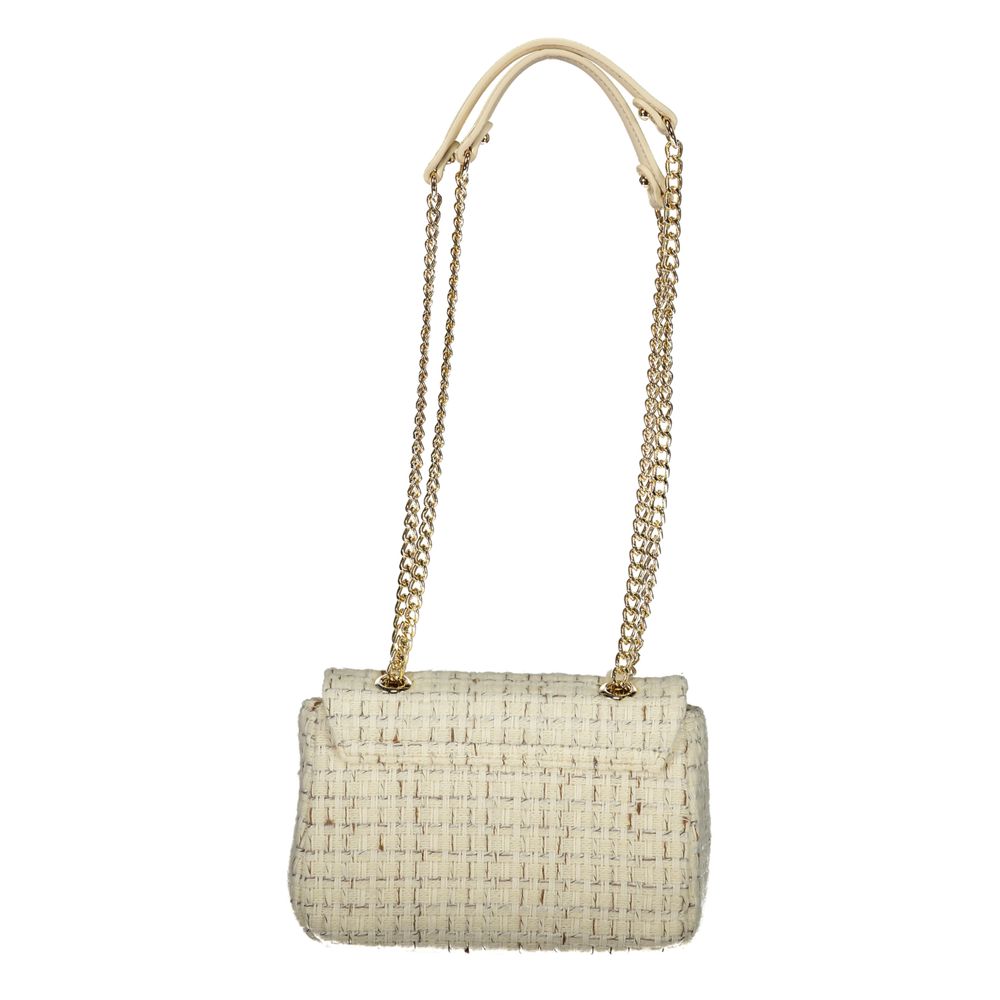 Bianco Polyurethane Women Handbag