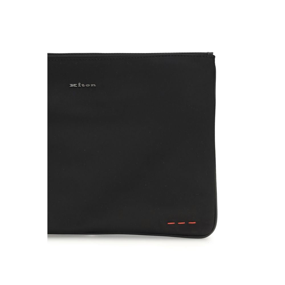 Black Nylon Clutch Bag