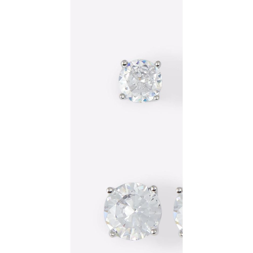 Silver Elastane Earrings