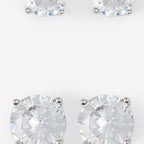 Silver Elastane Earrings