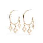 Gold Elastane Earrings