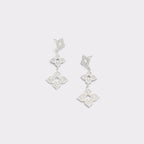 Silver Elastane Earrings