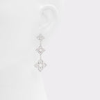 Silver Elastane Earrings