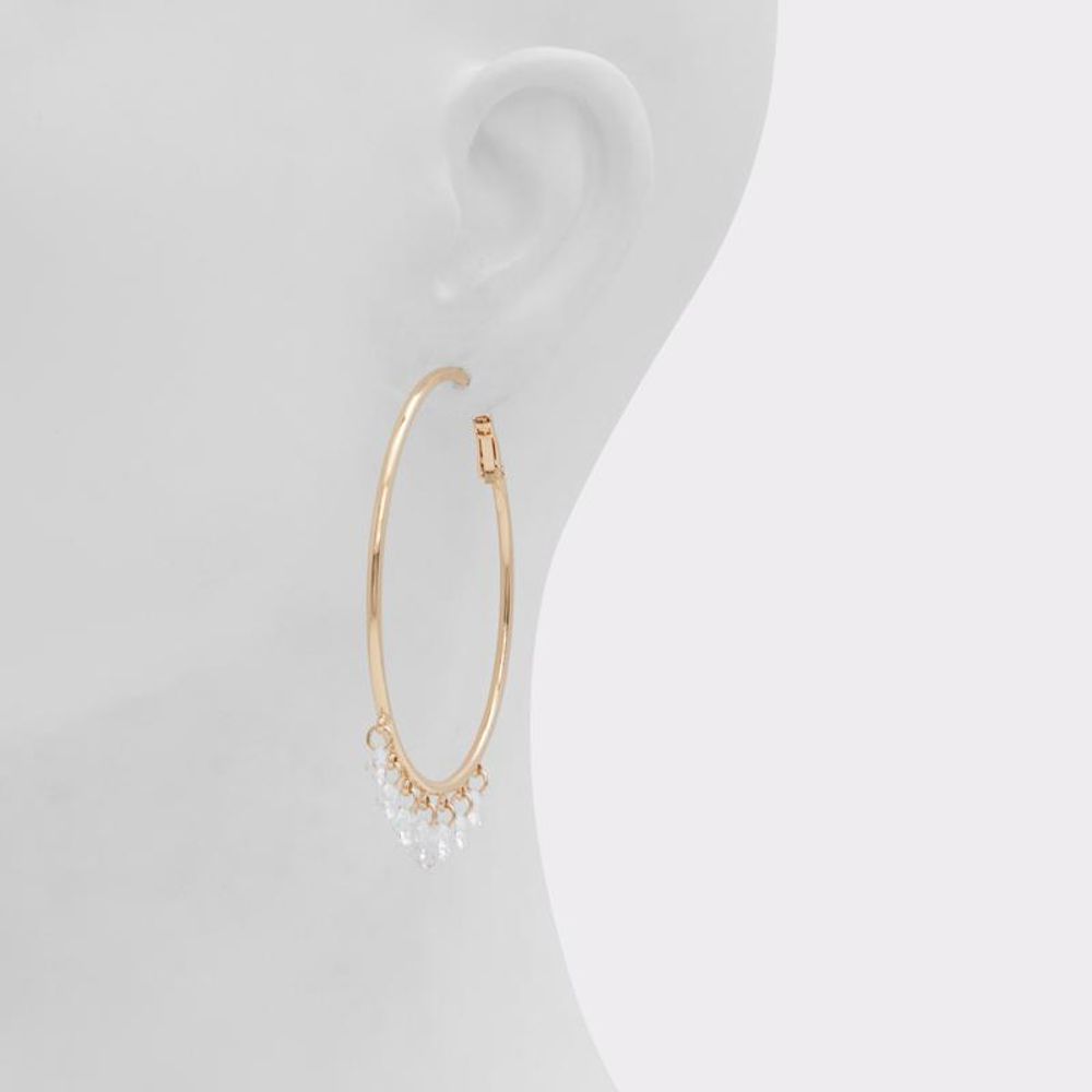 Gold Elastane Earrings