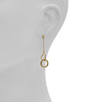 Gold Elastane Earrings