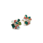 Green Elastane Earrings