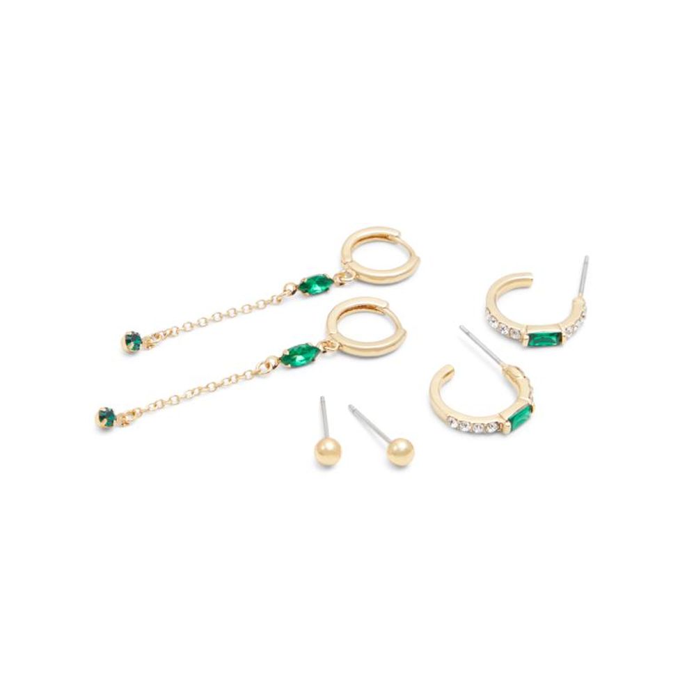 Green Elastane Earrings