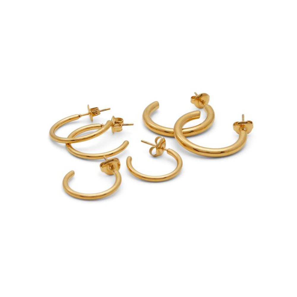 Gold Elastane Earrings