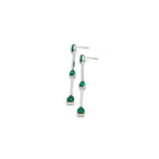 Green Elastane Earrings