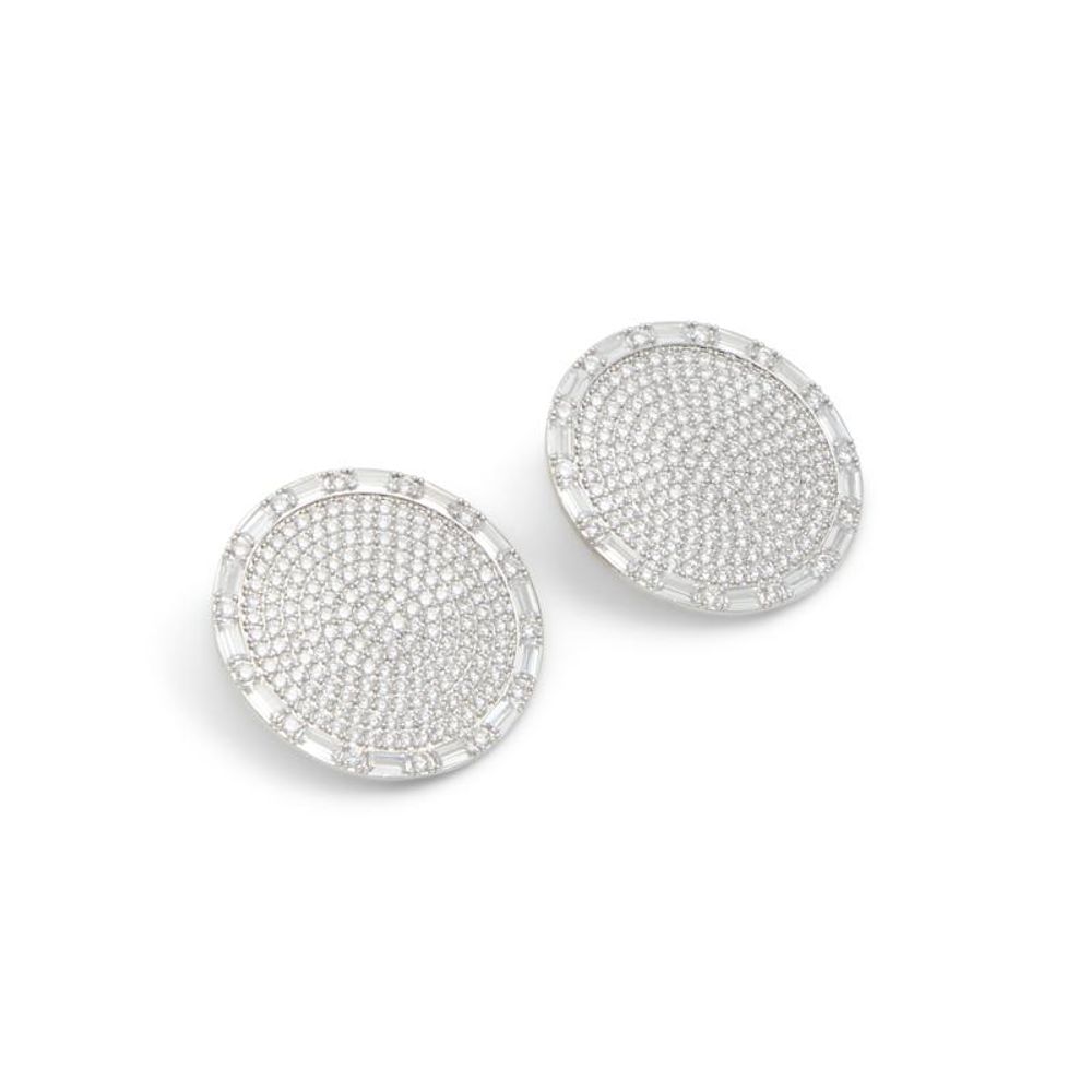 Silver Elastane Earrings