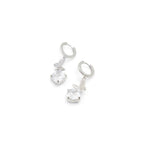 Silver Elastane Earrings