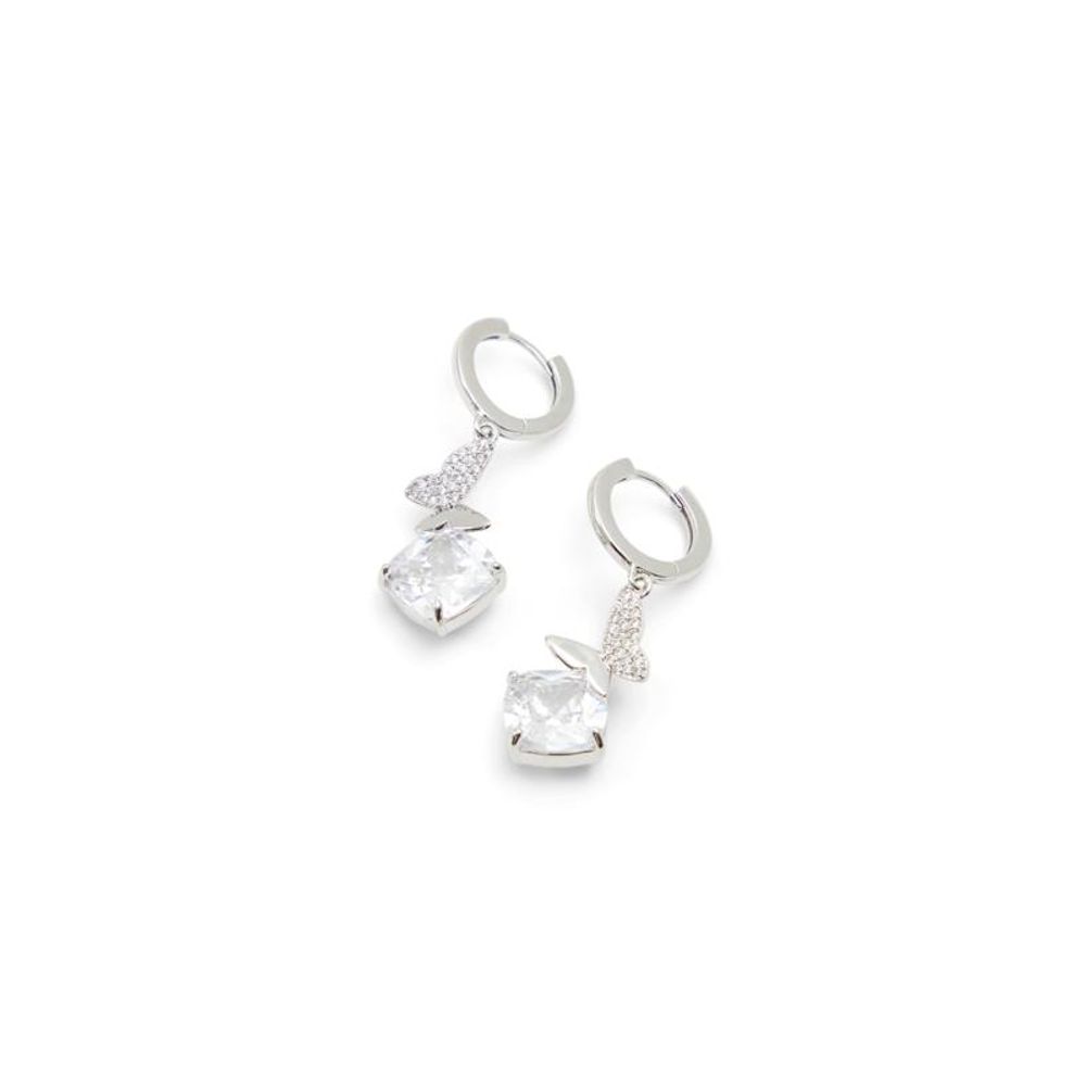 Silver Elastane Earrings