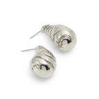 Silver Elastane Earrings