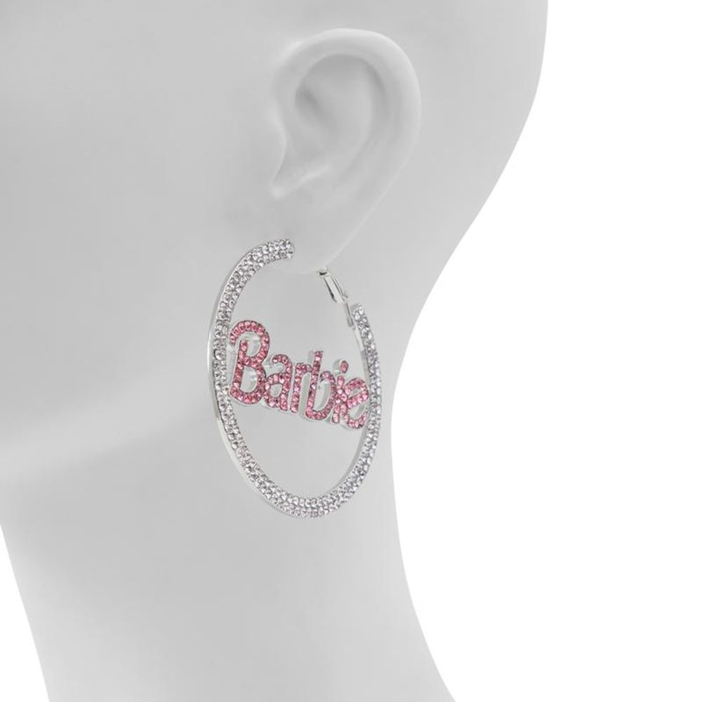 Silver Elastane Earrings