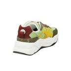 Green Goatskin Chunky Sneakers