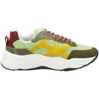 Green Goatskin Chunky Sneakers