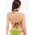 Yellow Polyester Bikini