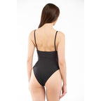 Black Polyamide One-Piece Swimsuit
