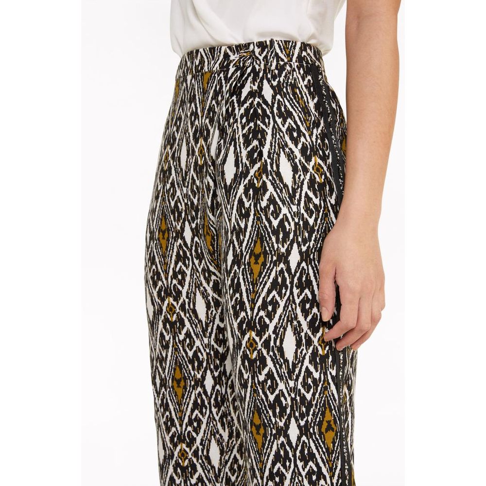 Multicolor Flax Casual Pants