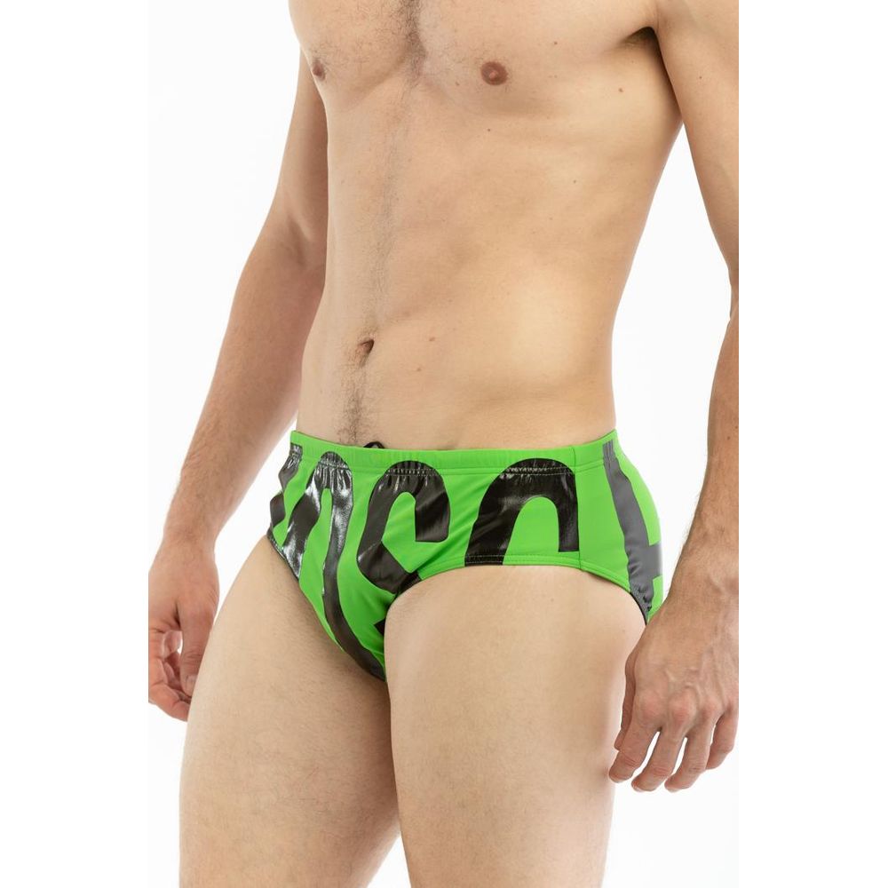 Bicolor Polyamide Swim Briefs