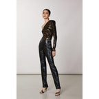 Brown Acetate Blouse