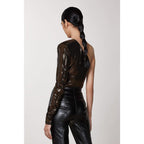 Brown Acetate Blouse