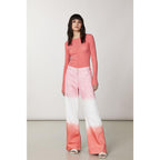 Pink Viscose Jeans Denim