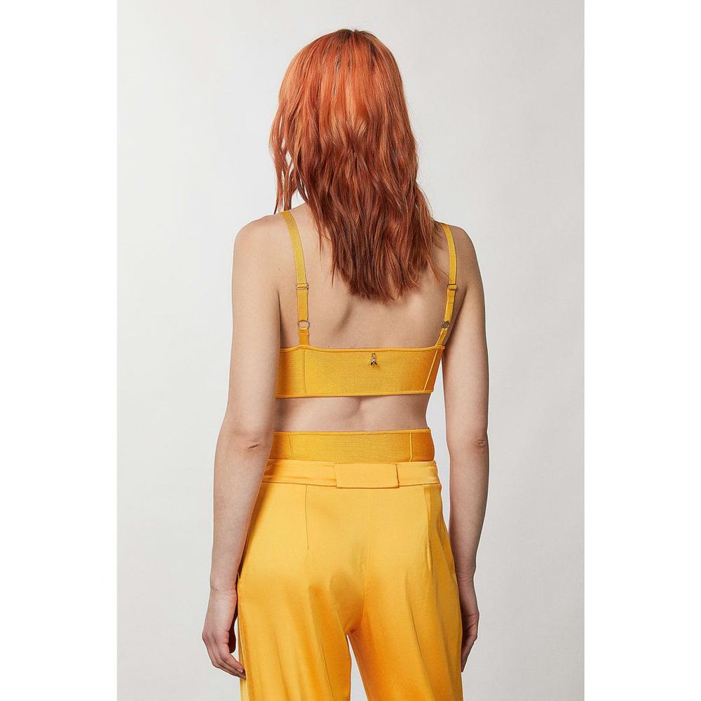 Orange Viscose Tank Tops