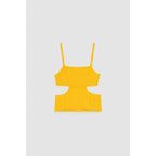 Orange Viscose Tank Tops