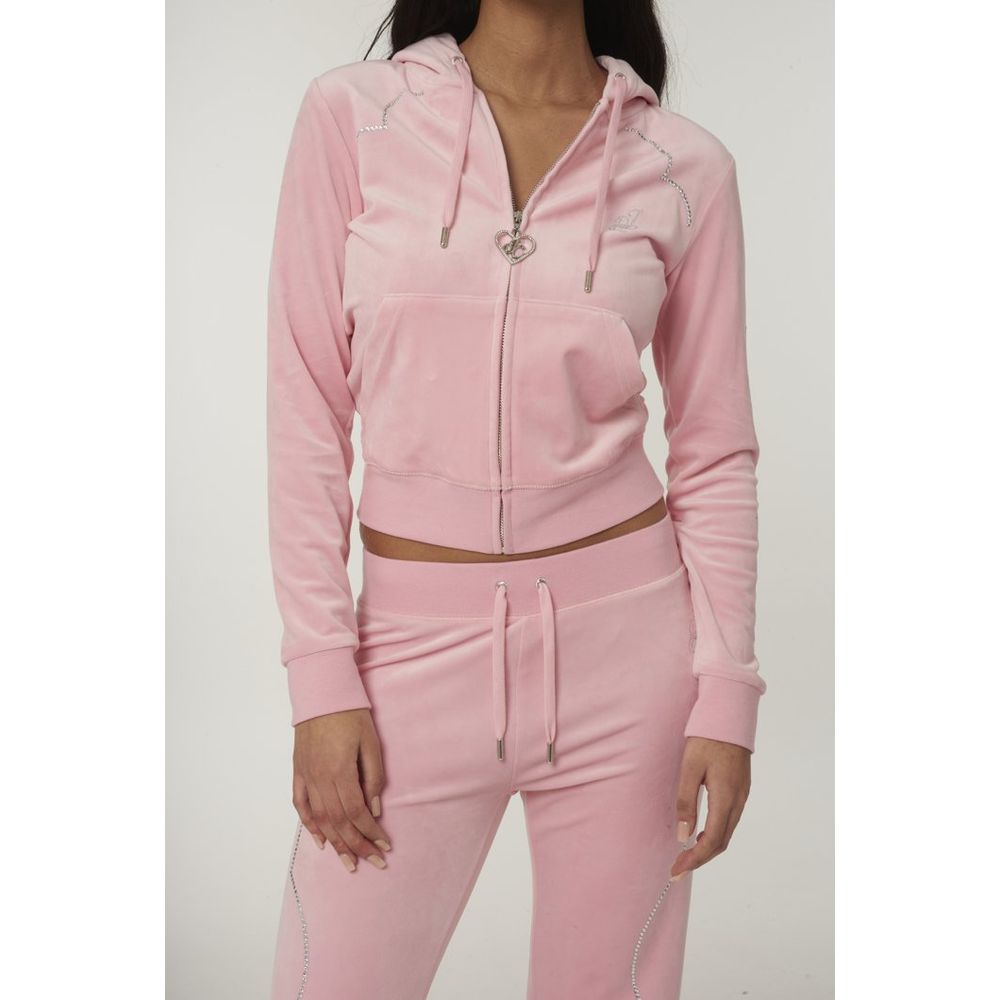 Pink Polyester Sweatshirt