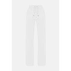 White Polyester Casual Pants